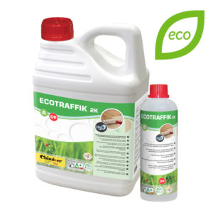 Vernice all'acqua bicomponente_Ecotraffik 2K_Pavimento Legno