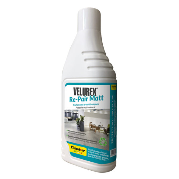 VELUREX-Re-Pair-Matt-Trattamento-Protettivo-Opaco-Manutenzione-Straordinaria-Pavimenti-Legno-Resina-Resilienti-LVT-PVC-Linoleum-Rovinati-Chimiver