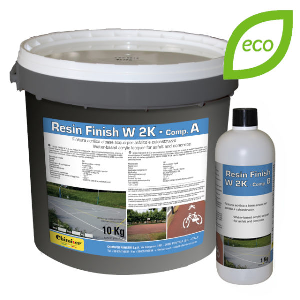 Finitura acrilica a base acqua per asfalto e calcestruzzo_Resin Finish W 2K_A&B