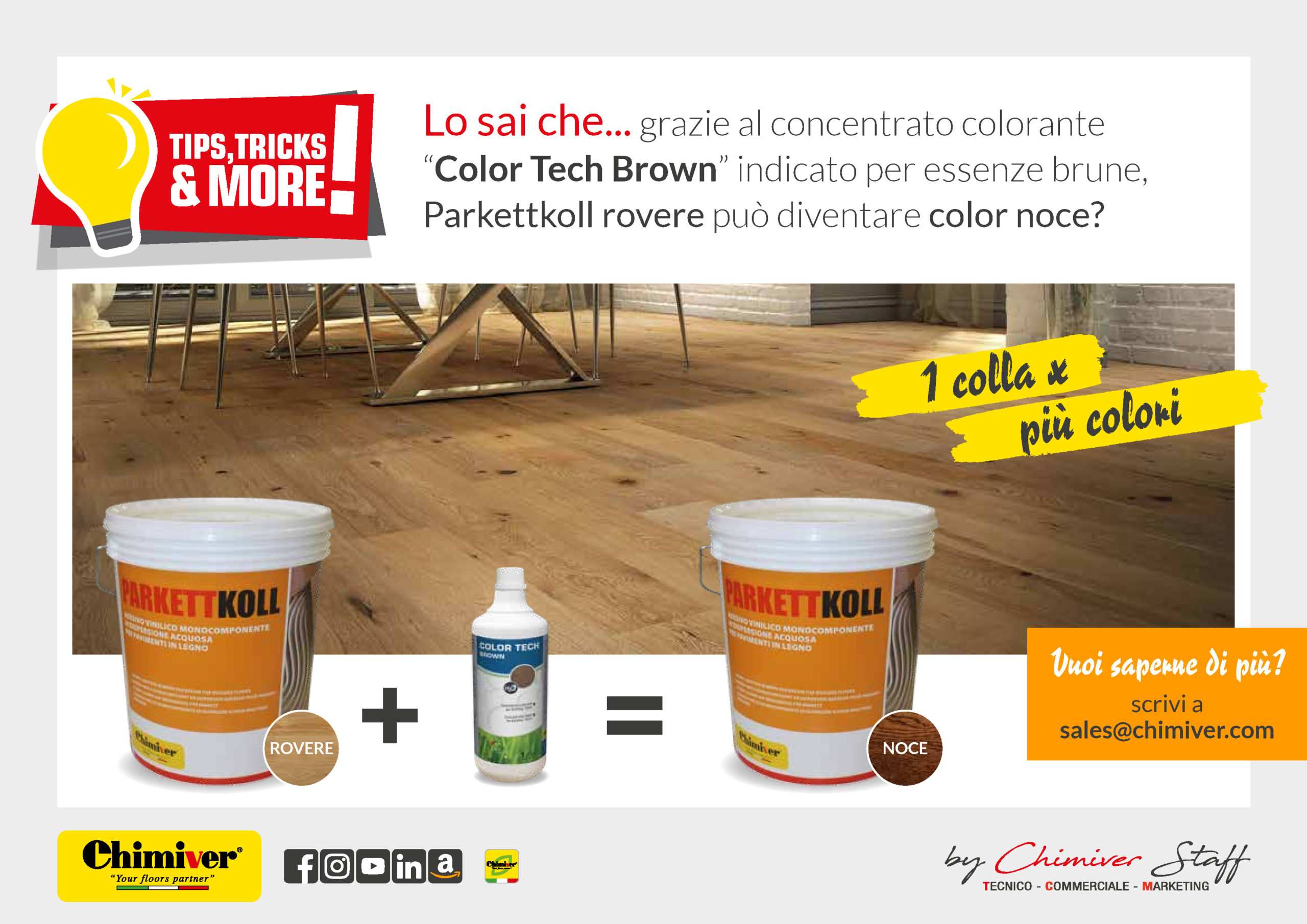 Parkettkoll-Colla-Monocomponente-Universale-Incollaggio-Parquet-Pavimenti-Legno-Massello-Ampio-Spessore-Alta-Tenacità-Elasticità-Colorazioni-Professionisti-Chimiver