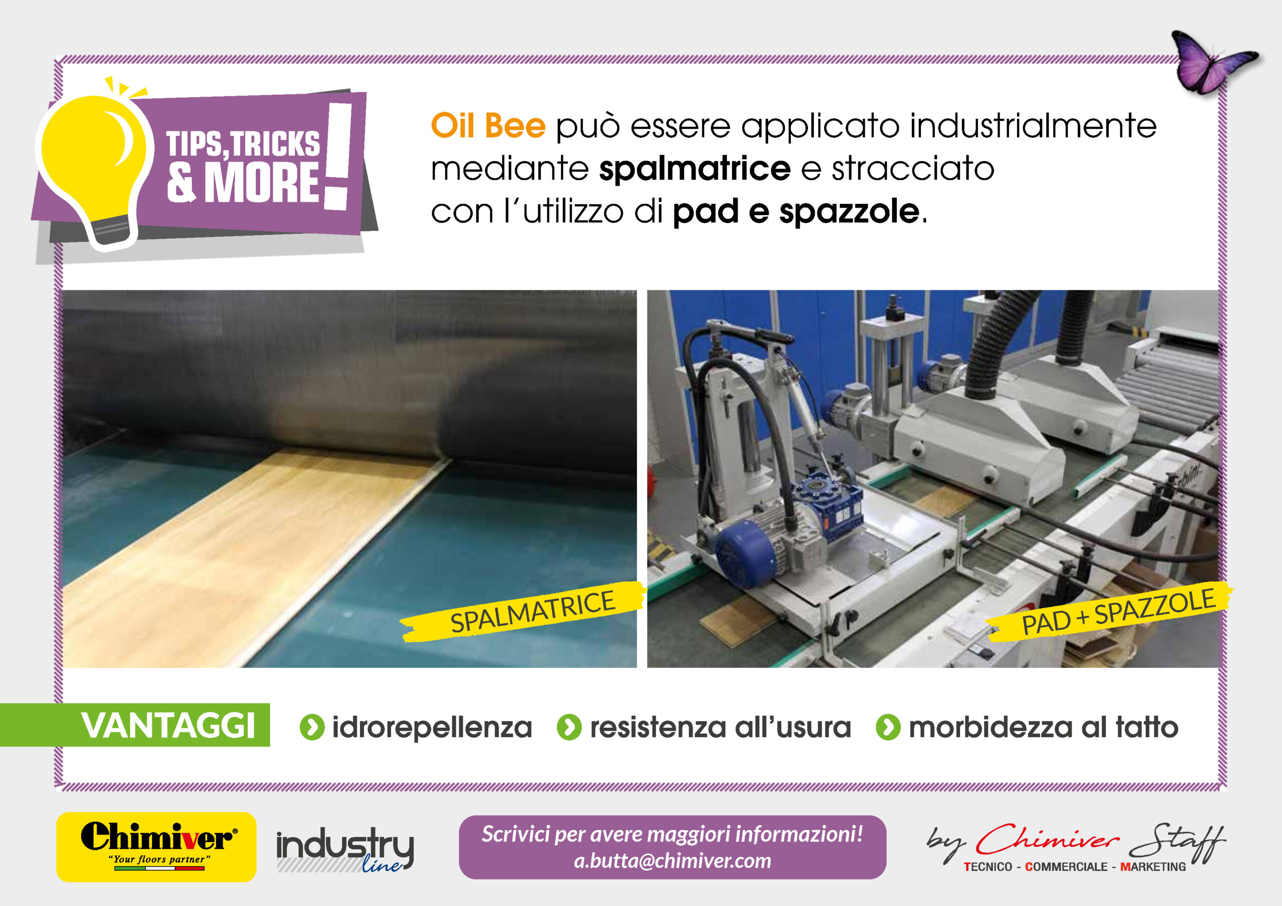 Oil-Bee-Miscela-Olio-Cera-Idrorepellente-Applicazione-Industriale-Spalmatrice-Oliare-Parquet-Pavimenti-Manufatti-Legno-Industria-Chimiver