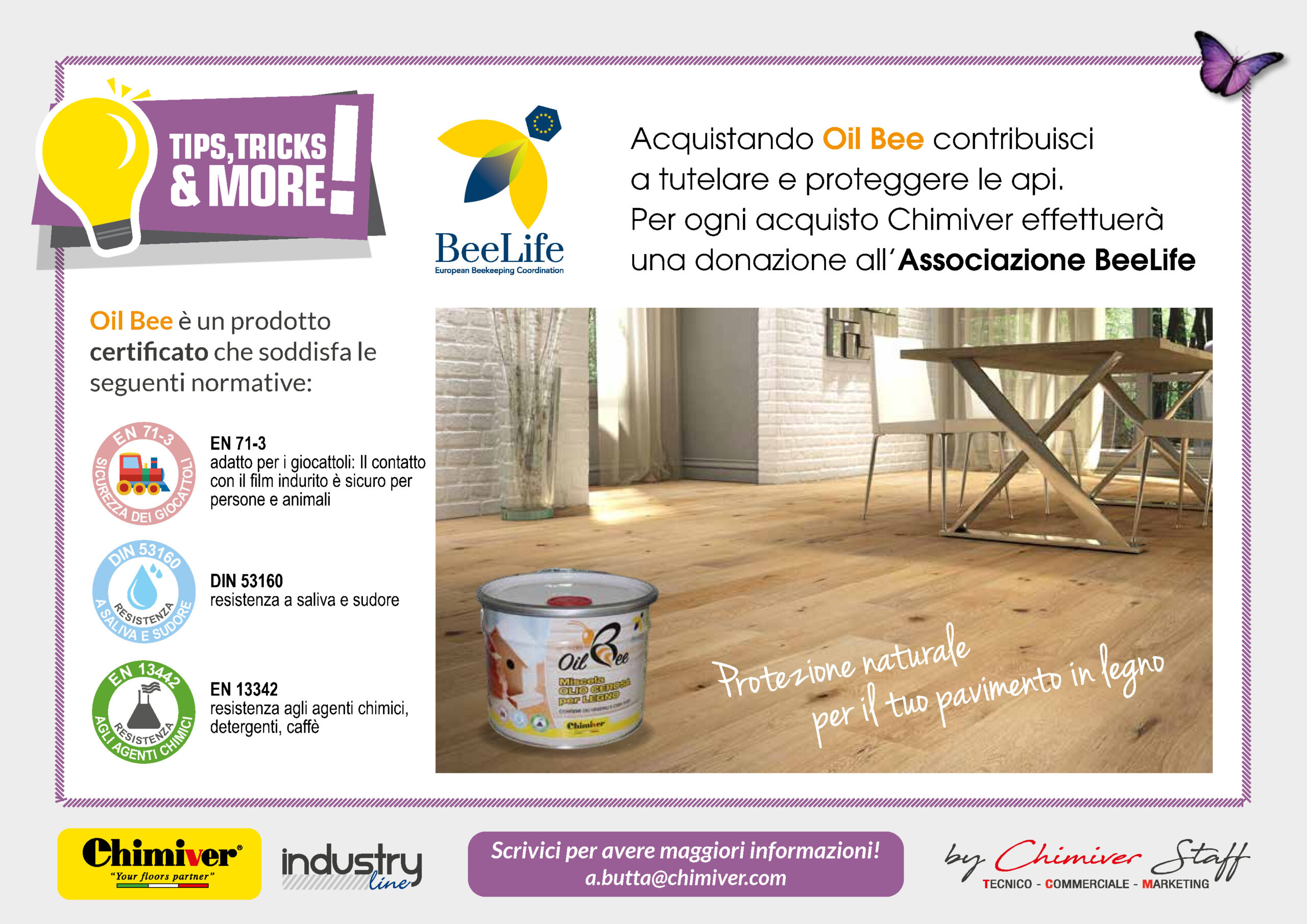 Oil-Bee-Miscela-Olio-Cera-Idrorepellente-Applicazione-Industriale-Spalmatrice-Oliare-Parquet-Pavimenti-Manufatti-Legno-Prodotto-Certificato-Industria-Chimiver
