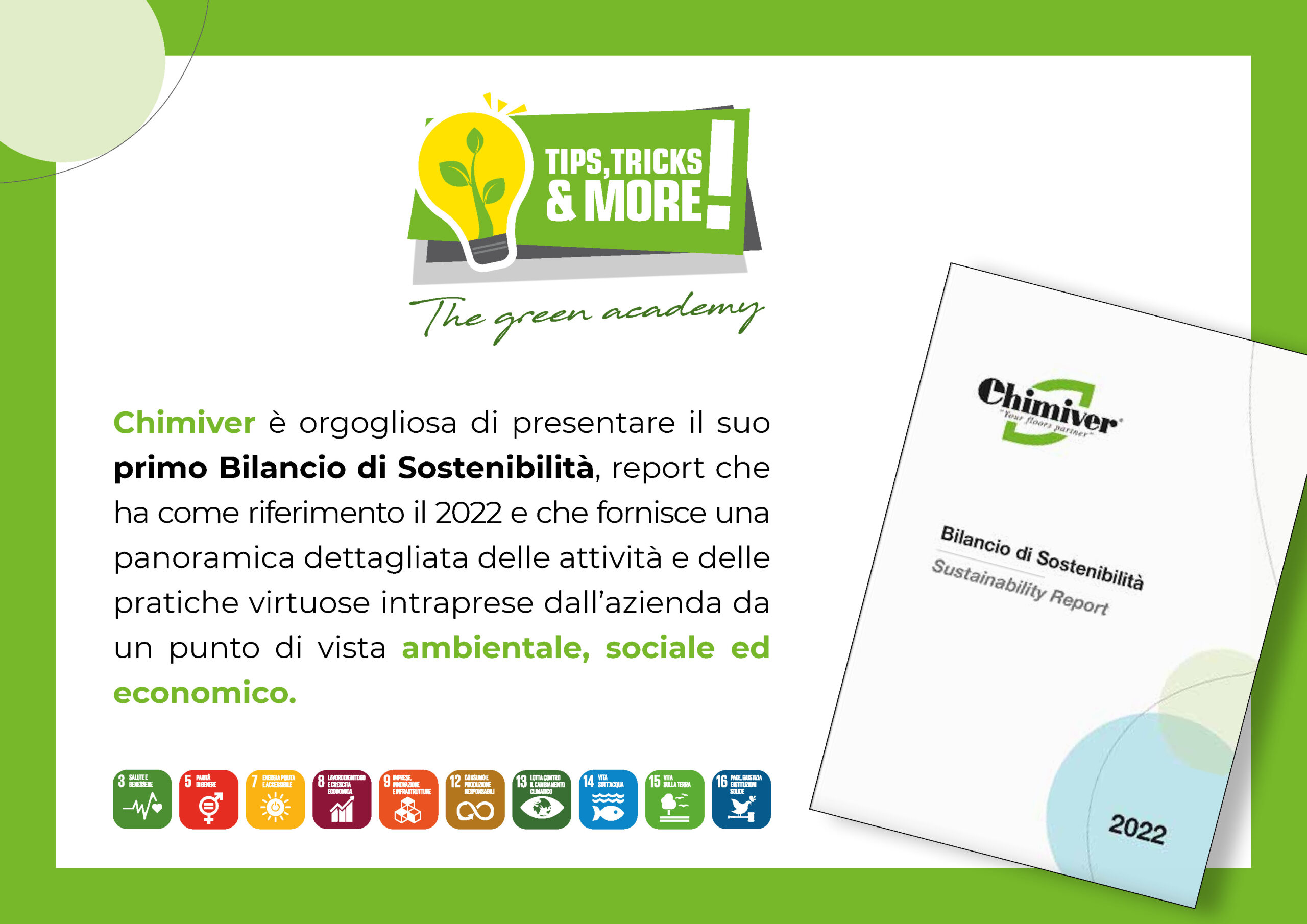 Chimiver presenta il suo primo Bilancio di Sostenibilità